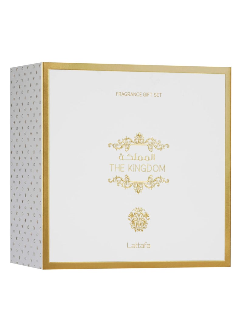 Lattafa THE KINGDOM 100 ML+12 ML+SHOWER GEL 100ML - Image 2